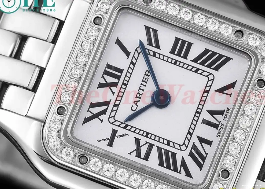 Qtz Swiss 8848F De Ladies SS 22mm Secrete SS Panthere White Dial Dia 0509